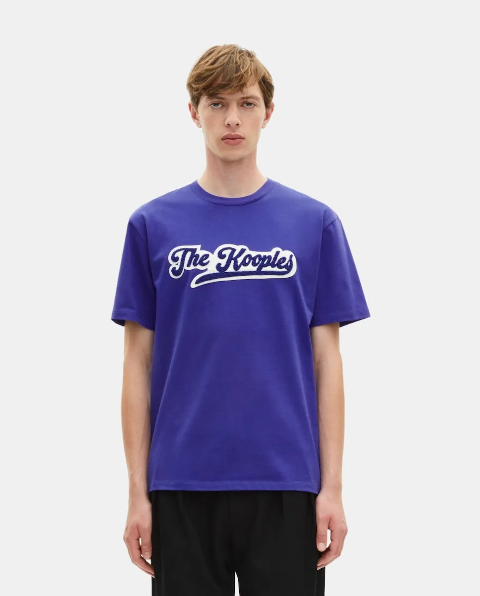 Мужская короткая футболка с нашивкой The Kooples, синий
Мужская короткая футболка с нашивкой The Kooples, синий