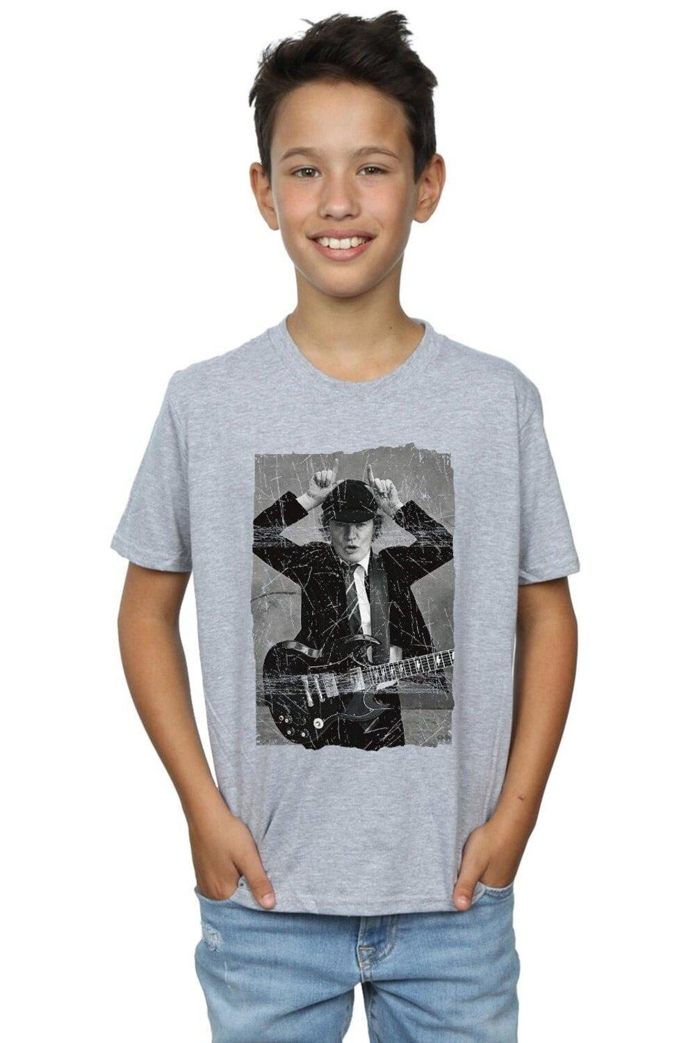 Футболка с рваной фотографией Angus Young AC/DC, серый
Футболка с рваной фотографией Angus Young AC/DC, серый