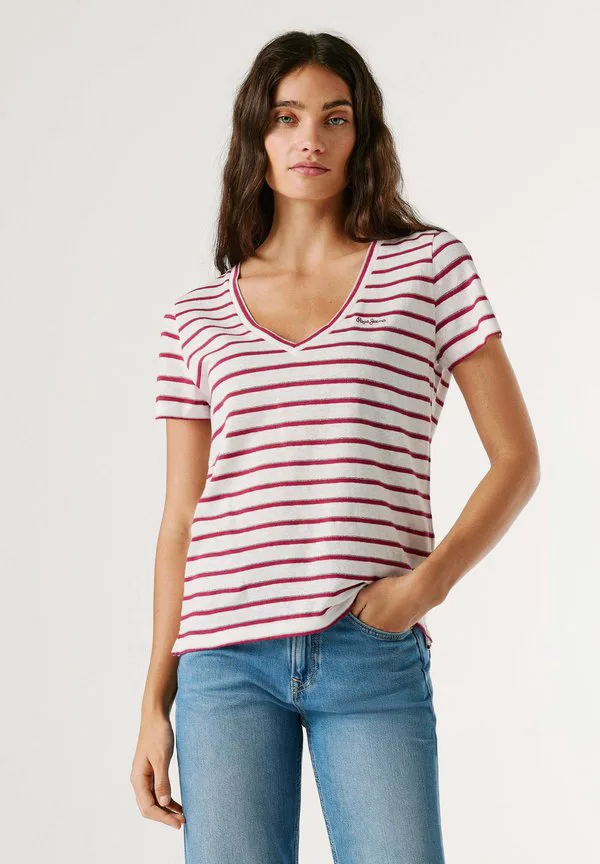 Футболка megan с v-образным вырезом и полосатым принтом Pepe Jeans, Antique White, Белый, Футболка megan с v-образным вырезом и полосатым принтом Pepe Jeans, Antique White
Футболка megan с v-образным вырезом и полосатым принтом Pepe Jeans, Antique White, Белый, Футболка megan с v-образным вырезом и полосатым принтом Pepe Jeans, Antique White