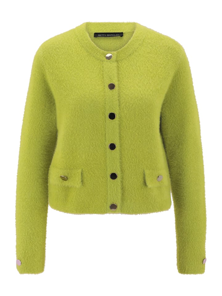 Кардиган свободного кроя с планкой на пуговицах цвета Fresh Moss Betty Barclay
Кардиган свободного кроя с планкой на пуговицах цвета Fresh Moss Betty Barclay