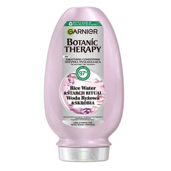 Garnier Botanic Therapy, Разглаживающий кондиционер для длинных и пористых волос, рисовая вода и крахмал, 200 мл
Garnier Botanic Therapy, Разглаживающий кондиционер для длинных и пористых волос, рисовая вода и крахмал, 200 мл