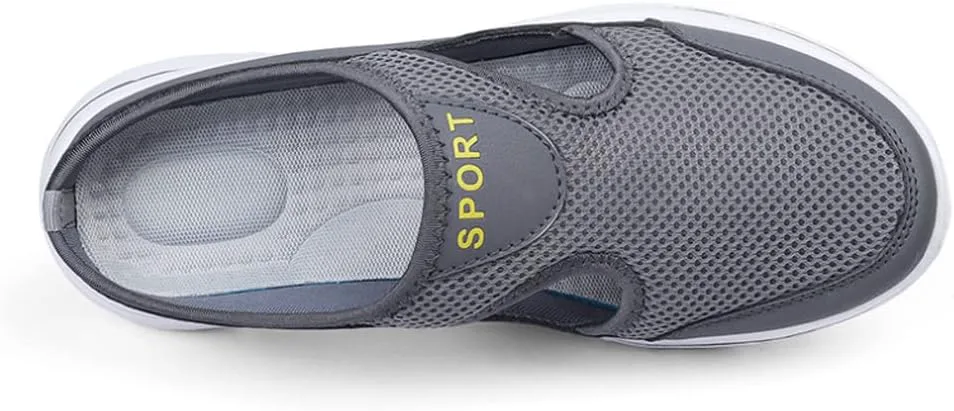 Мужские сандалии soputry для комфорта с поддержкой и воздухопроницаемые, для спорта, уличные повседневные, нескользящие ортопедические кроссовки, обувь для ходьбы без шнурков, черный
Мужские сандалии soputry для комфорта с поддержкой и воздухопроницаемые, для спорта, уличные повседневные, нескользящие ортопедические кроссовки, обувь для ходьбы без шнурков, черный