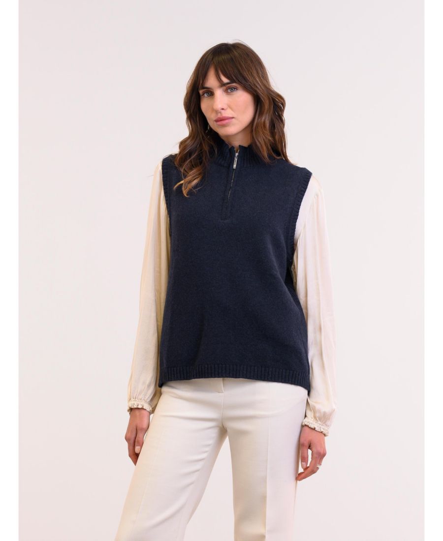 Женская блузка Lmbswl с застежкой-молнией до четверти длины без рукавов Celtic & Co, Dark navy
Женская блузка Lmbswl с застежкой-молнией до четверти длины без рукавов Celtic & Co, Dark navy