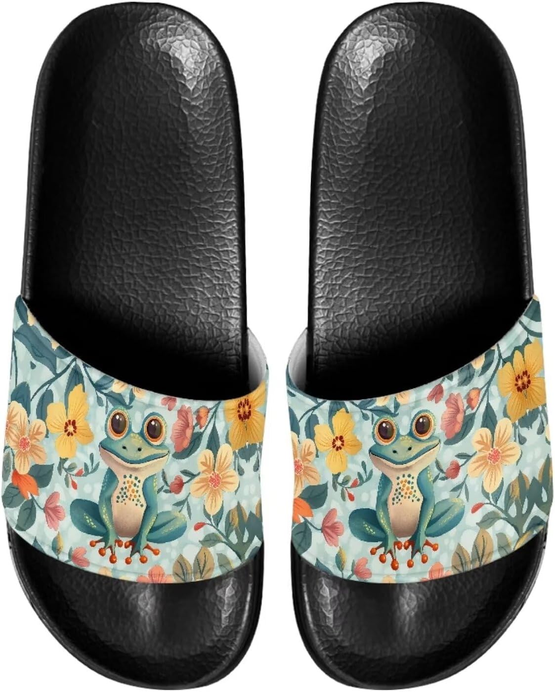 Шлепанцы для дома и ванной, тапочки на плоской подошве, повседневная обувь для мужчин и женщин Judentidos, Funny Frog Floral
Шлепанцы для дома и ванной, тапочки на плоской подошве, повседневная обувь для мужчин и женщин Judentidos, Funny Frog Floral