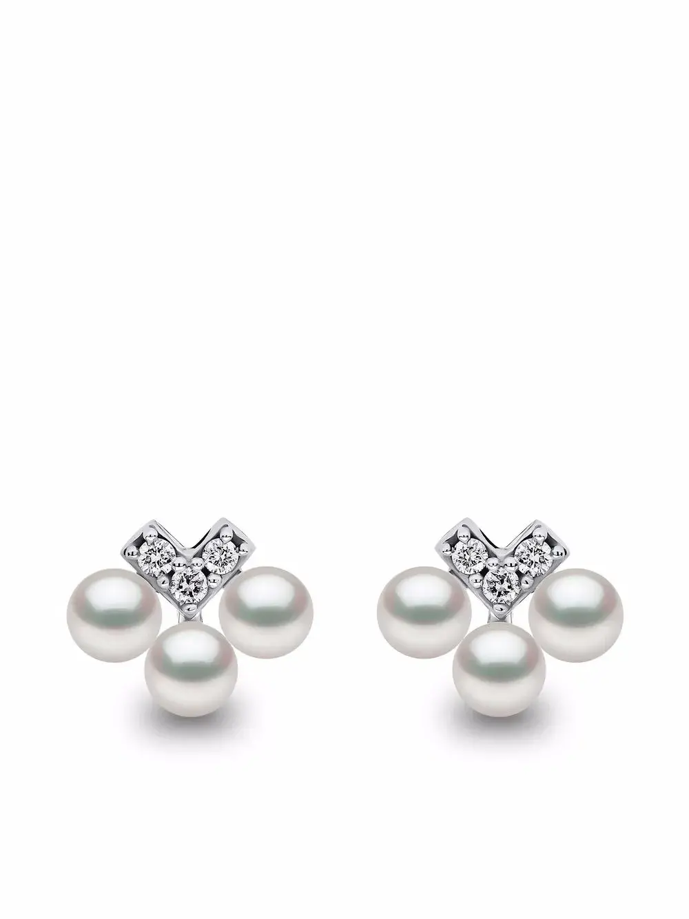 Серьги-гвоздики Sleek из белого золота с жемчугом и бриллиантами Yoko London, серебяный
Серьги-гвоздики Sleek из белого золота с жемчугом и бриллиантами Yoko London, серебяный