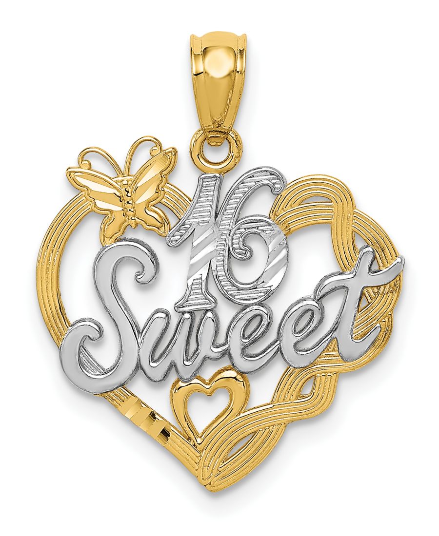 Кулон Sweet 16 из 14-каратного желтого золота с родиевым покрытием Macy's, Gold
Кулон Sweet 16 из 14-каратного желтого золота с родиевым покрытием Macy's, Gold