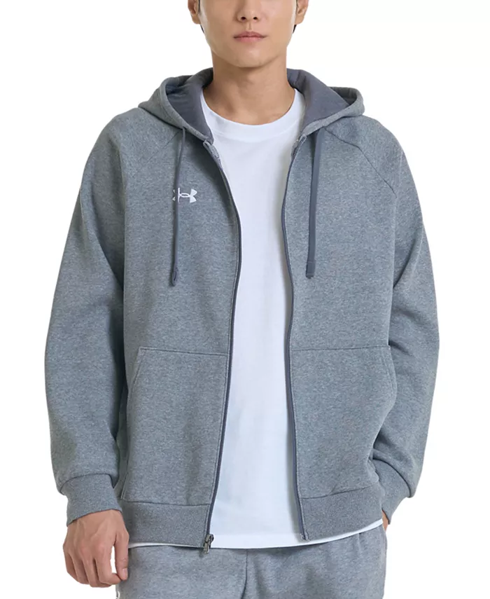 Мужская флисовая толстовка Rival с молнией на всю длину Under Armour, серый
Мужская флисовая толстовка Rival с молнией на всю длину Under Armour, серый
