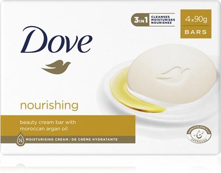 Барное мыло с аргановым маслом Dove Cream Oil, 4× 90 g
Барное мыло с аргановым маслом Dove Cream Oil, 4× 90 g