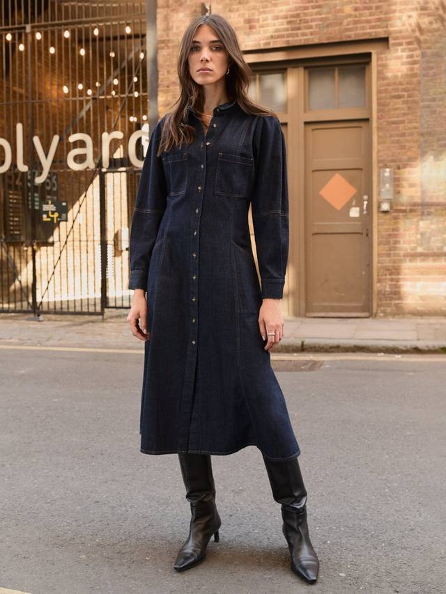 Платье миди Channing из денима Baukjen, Dark Blue
Платье миди Channing из денима Baukjen, Dark Blue