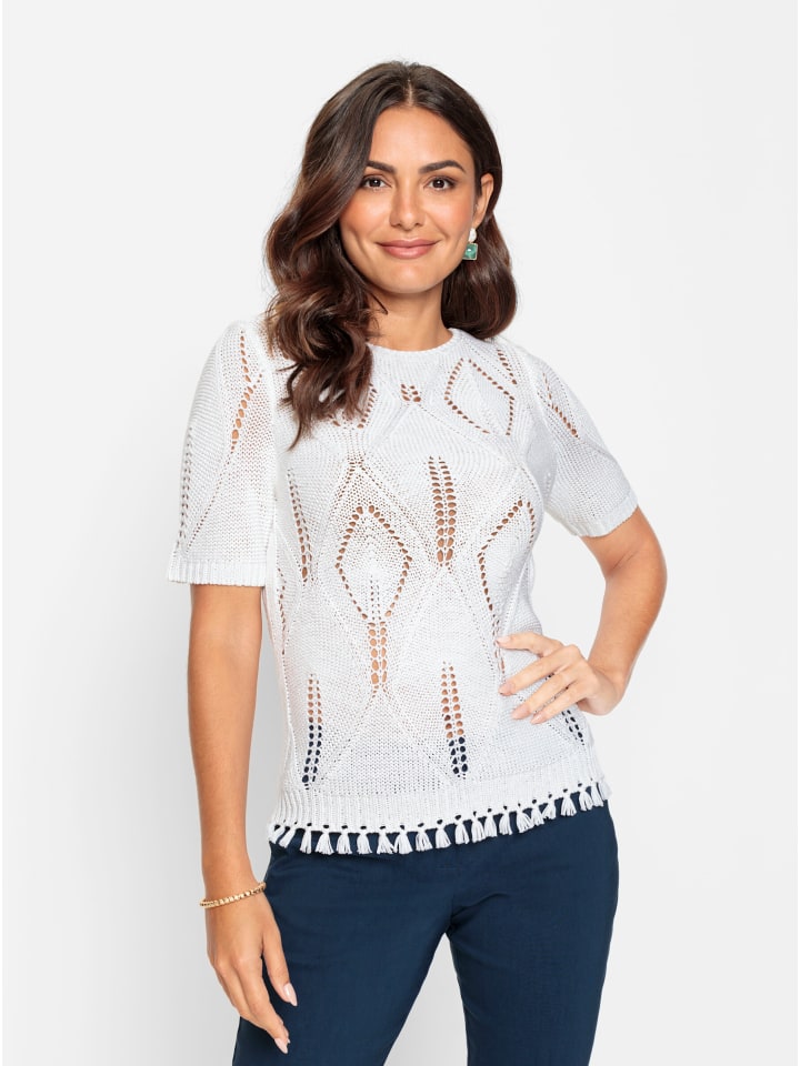 Ажурный свитер белого цвета WITT WEIDEN
Ажурный свитер белого цвета WITT WEIDEN