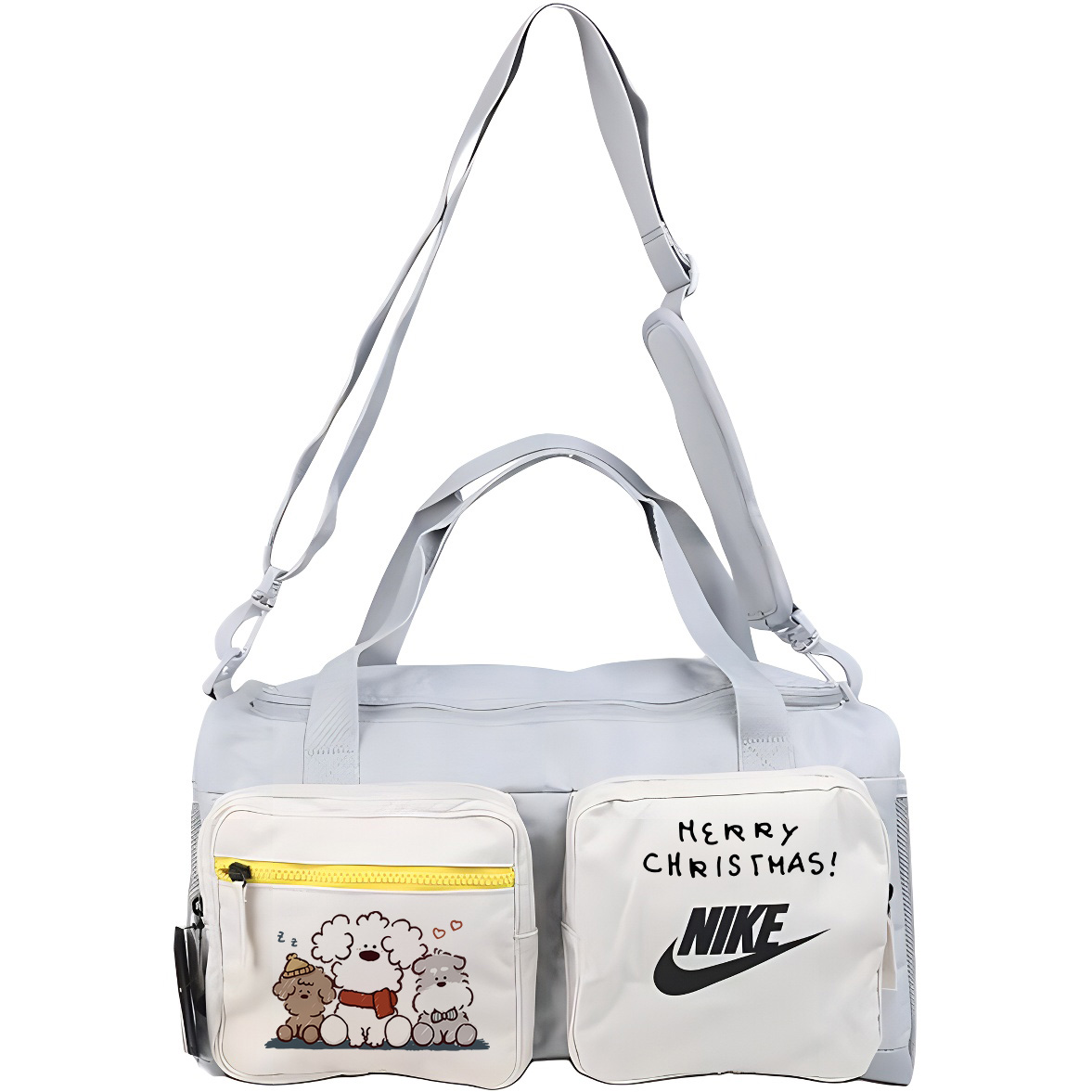 Nike Тканевая дорожная сумка унисекс светло-дымчато-серый, 3-Pack Puppy
Nike Тканевая дорожная сумка унисекс светло-дымчато-серый, 3-Pack Puppy