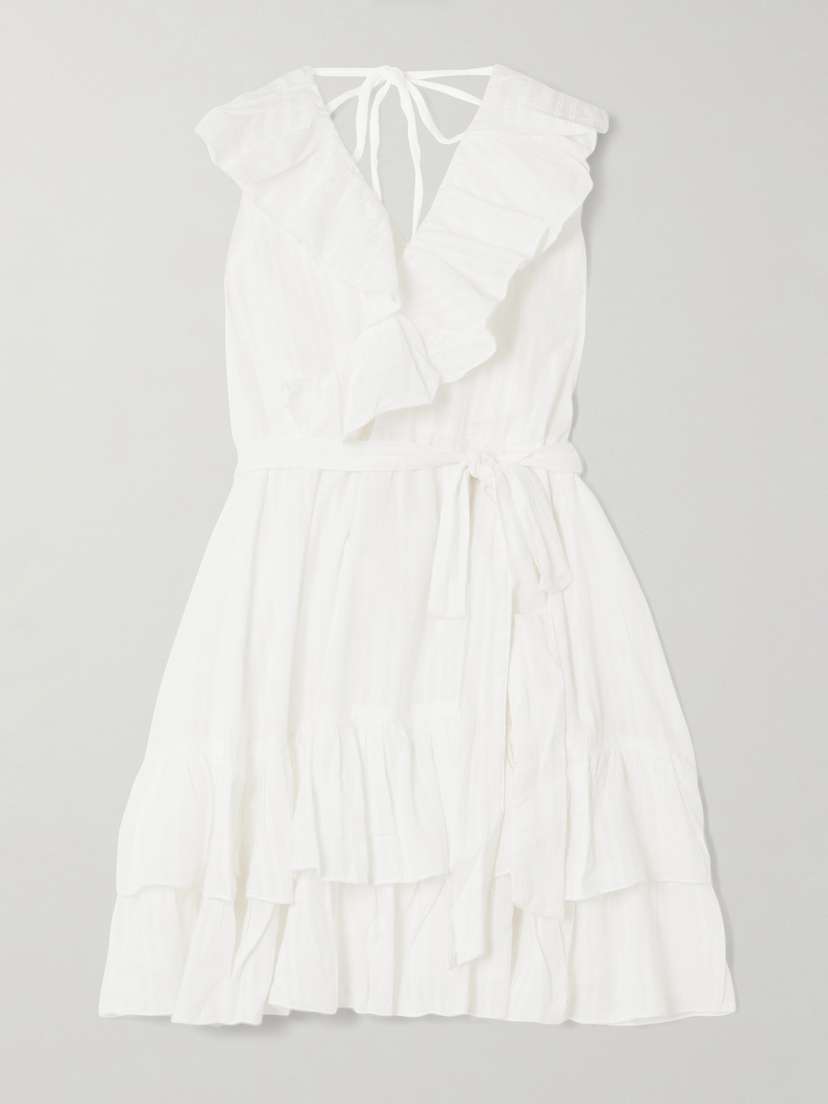 Платье-Халат мини-размера Molly из хлопка с вышивкой и оборками Melissa Odabash, белый
Платье-Халат мини-размера Molly из хлопка с вышивкой и оборками Melissa Odabash, белый