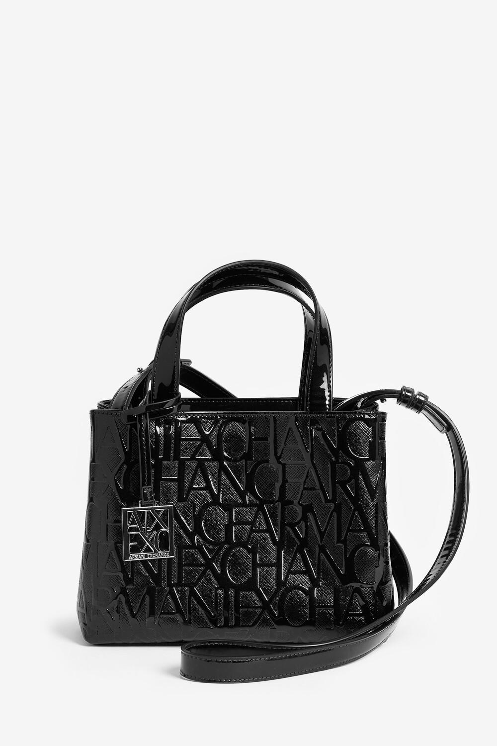 Сумочка из лакированной кожи Armani Exchange, черный
Сумочка из лакированной кожи Armani Exchange, черный