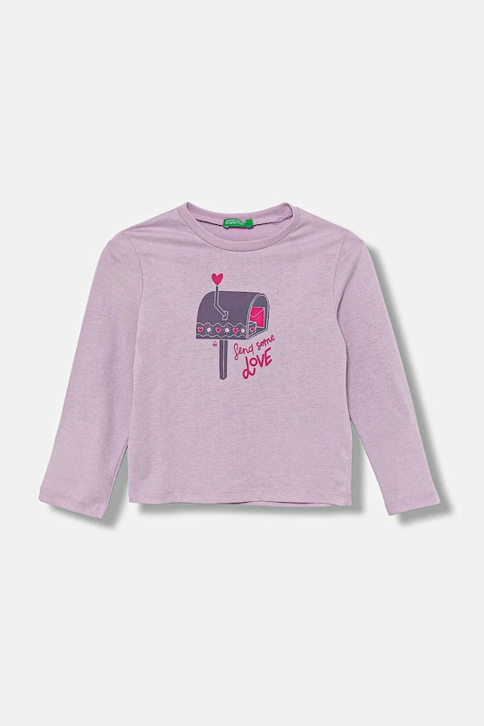 Детская хлопковая кофта с длинным рукавом United Colors Of Benetton, фиолетовый
Детская хлопковая кофта с длинным рукавом United Colors Of Benetton, фиолетовый