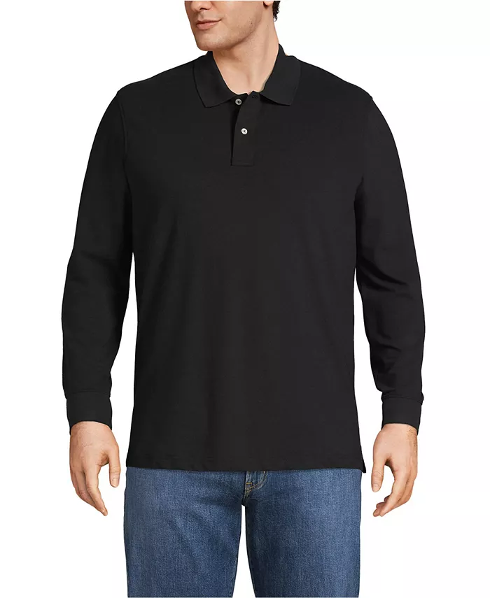 Мужская удлиненная поло с длинным рукавом Comfort First из сетчатой ткани больших размеров Lands' End, черный
Мужская удлиненная поло с длинным рукавом Comfort First из сетчатой ткани больших размеров Lands' End, черный