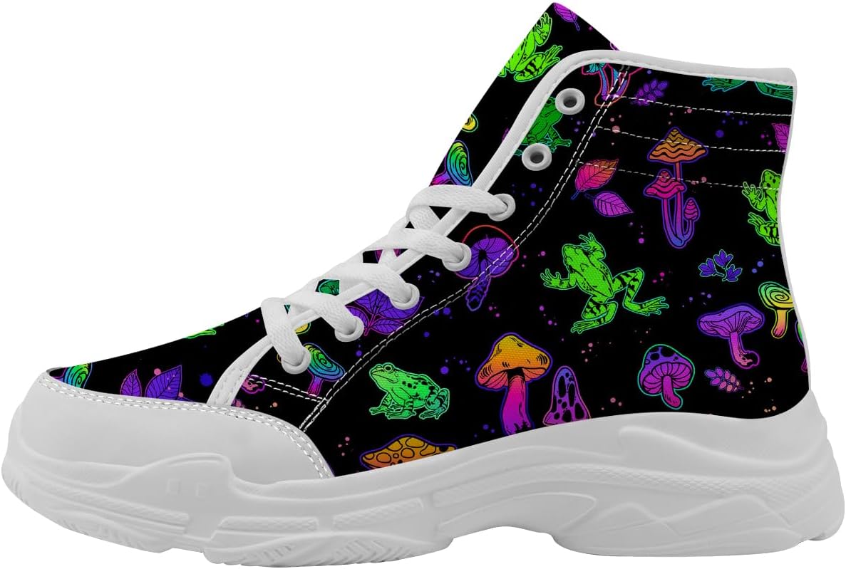 Женские высокие кеды Quorax Frog со шнуровкой, обувь из канвы, подарок для нее и для него, черный/зеленый
Женские высокие кеды Quorax Frog со шнуровкой, обувь из канвы, подарок для нее и для него, черный/зеленый