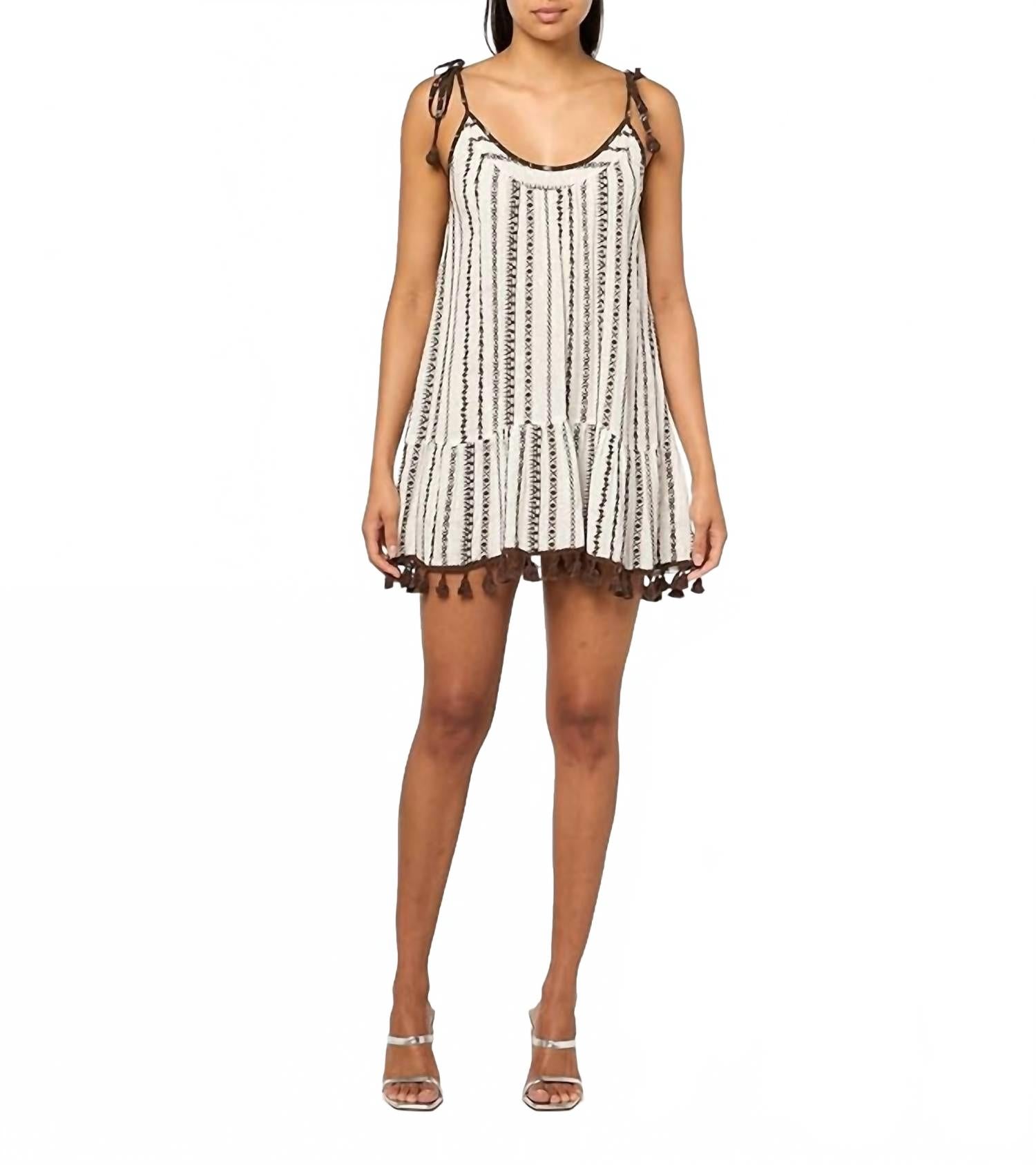 Джаксон платье в коричневую полоску Ramy Brook
Джаксон платье в коричневую полоску Ramy Brook