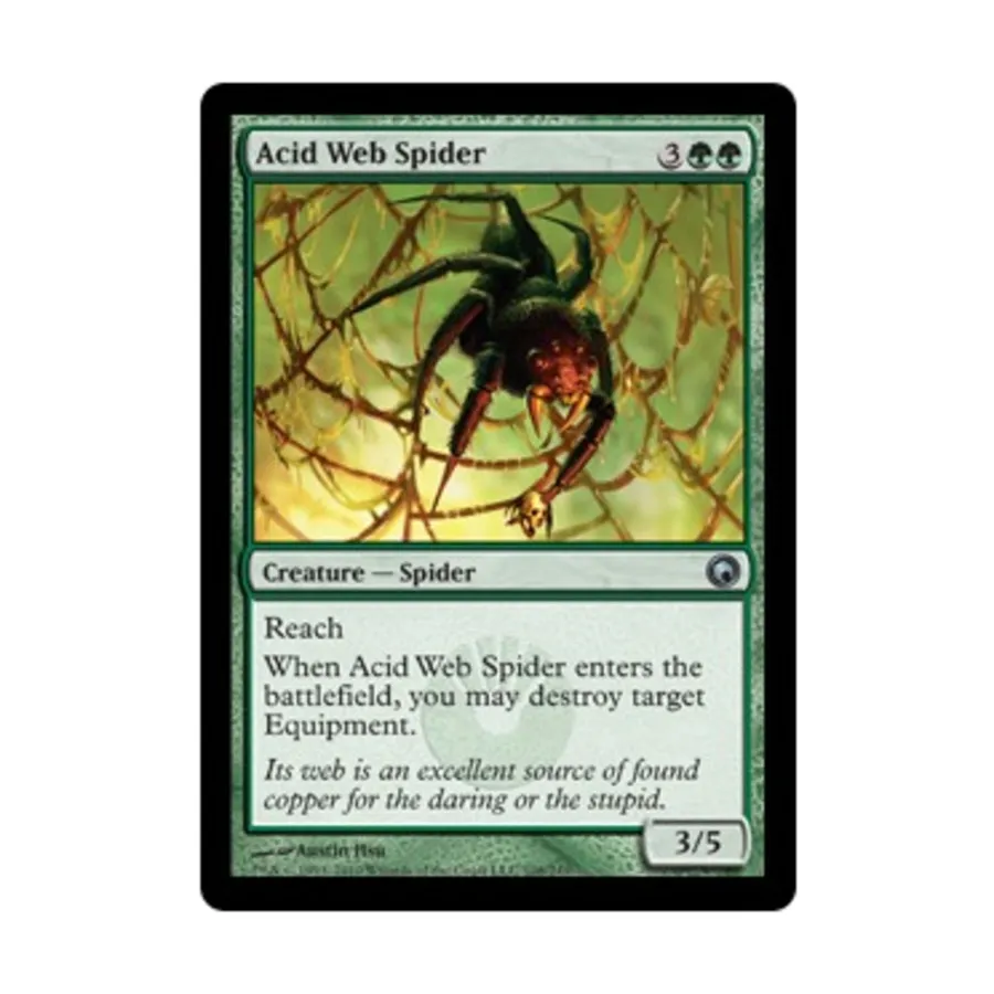CCG Кислотный паутинный паук (U), MTG - Scars of Mirrodin
CCG Кислотный паутинный паук (U), MTG - Scars of Mirrodin