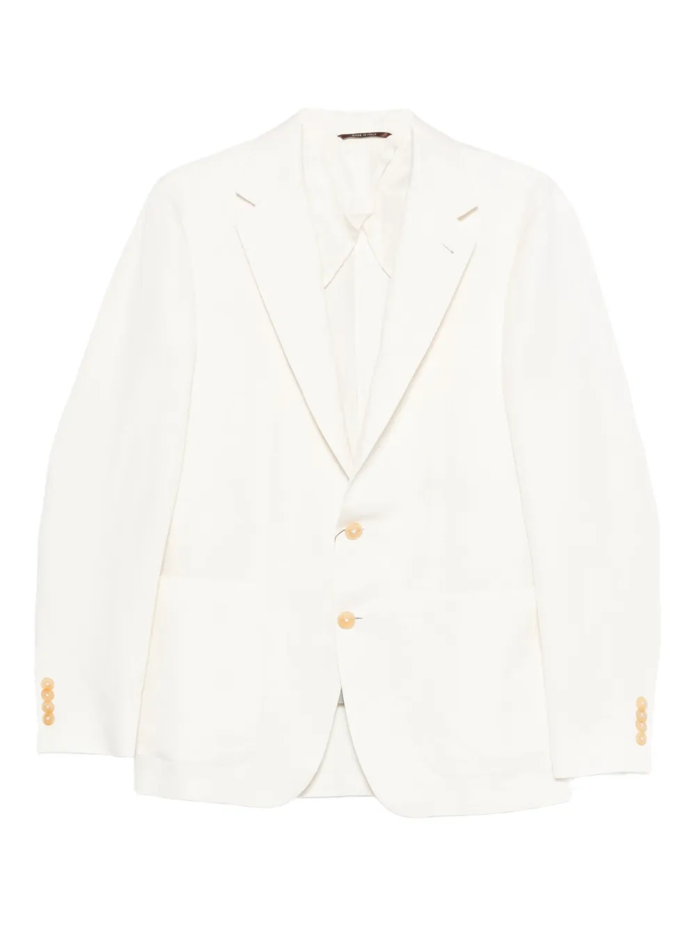 Блейзер с застежкой на пуговицы и накладными карманами Canali, белый
Блейзер с застежкой на пуговицы и накладными карманами Canali, белый