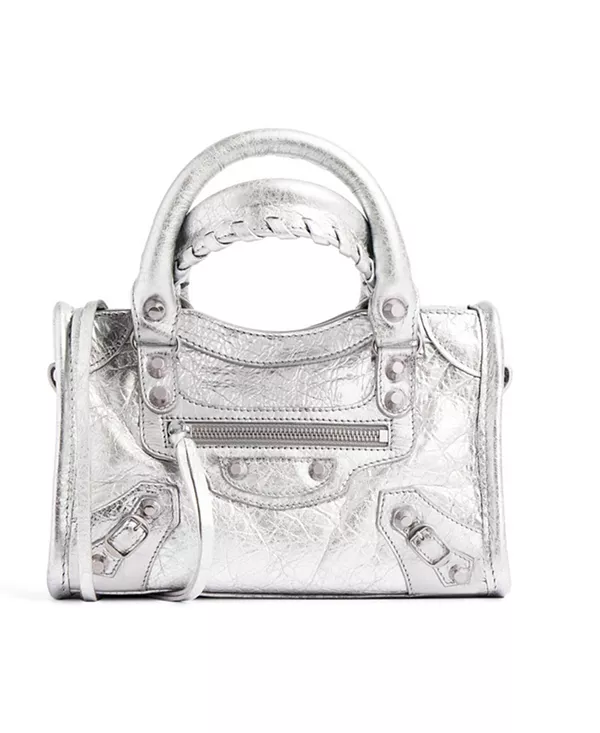 Сумка Le city bag nano Balenciaga, серебряный
Сумка Le city bag nano Balenciaga, серебряный