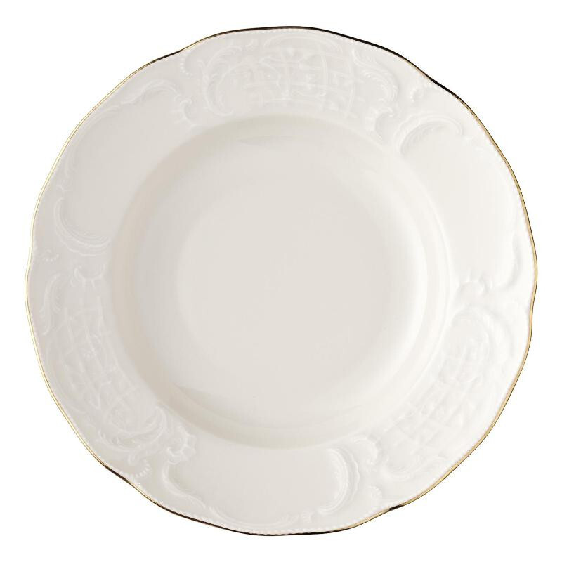 Суповая тарелка Sanssouci цвета слоновой кости, золото, 23 см Rosenthal, бежевый
Суповая тарелка Sanssouci цвета слоновой кости, золото, 23 см Rosenthal, бежевый