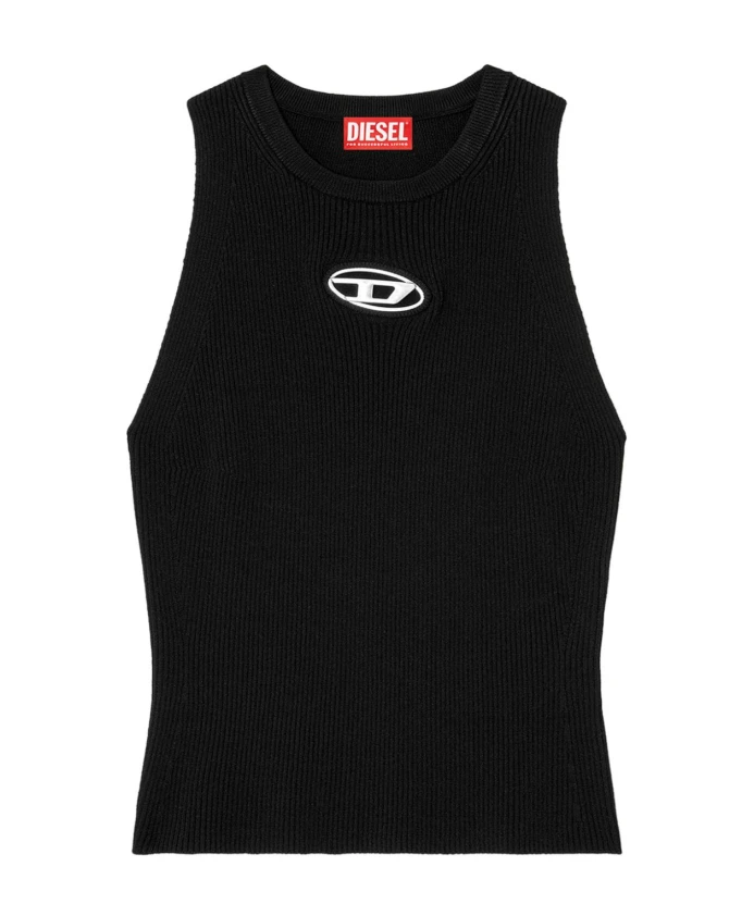 Топ без рукавов в рубчик It Diesel, черный
Топ без рукавов в рубчик It Diesel, черный