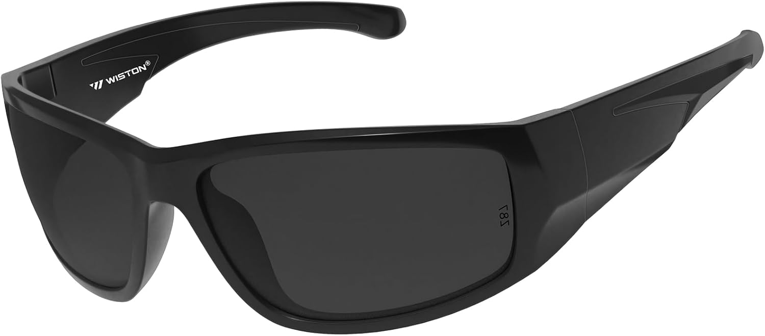 Солнцезащитные очки WISTON XL Z87 с обтекаемой формой для мужчин и женщин с большой головой, сверхтемные, из материала TR90, ультралегкие, с защитой от УФ-излучения UV400, модель W8707, Matte Black/Grey
Солнцезащитные очки WISTON XL Z87 с обтекаемой формой для мужчин и женщин с большой головой, сверхтемные, из материала TR90, ультралегкие, с защитой от УФ-излучения UV400, модель W8707, Matte Black/Grey