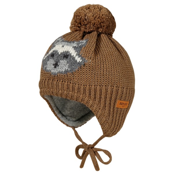 Шапка для мальчика из меха енота с помпоном и подкладкой - шапка Maximo, коричневый
Шапка для мальчика из меха енота с помпоном и подкладкой - шапка Maximo, коричневый