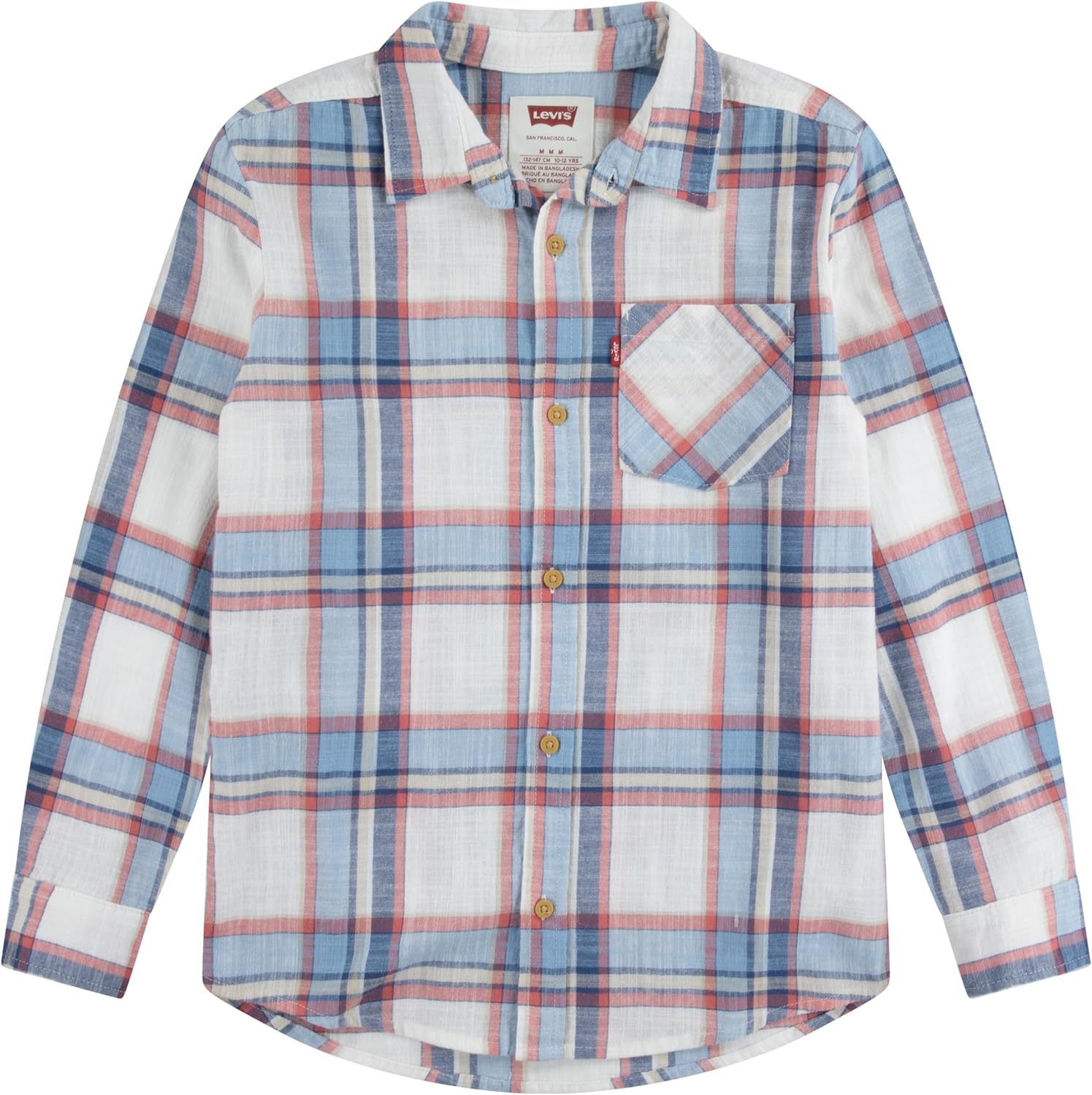 Рубашка Levi's для мальчиков с длинным рукавом и одним карманом на пуговицах, Rose Of Sharon
Рубашка Levi's для мальчиков с длинным рукавом и одним карманом на пуговицах, Rose Of Sharon