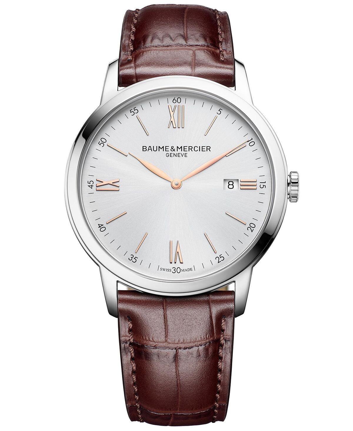 Мужские швейцарские часы Classima с красно-коричневым кожаным ремешком, 42 мм Baume & Mercier
Мужские швейцарские часы Classima с красно-коричневым кожаным ремешком, 42 мм Baume & Mercier