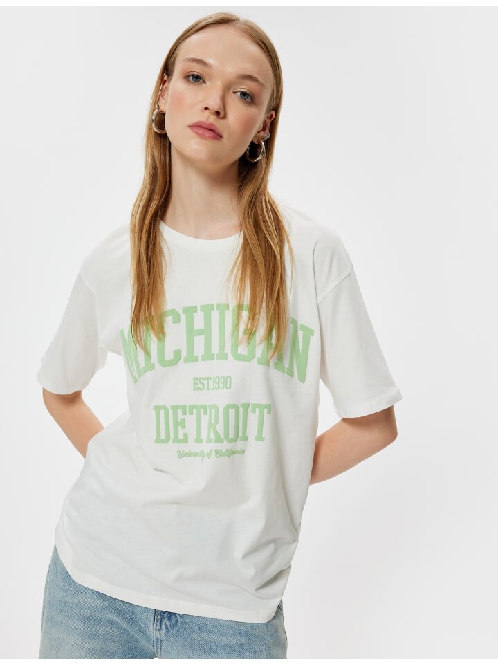 Футболка KOTON T shirt, экрю 
Футболка KOTON T shirt, экрю