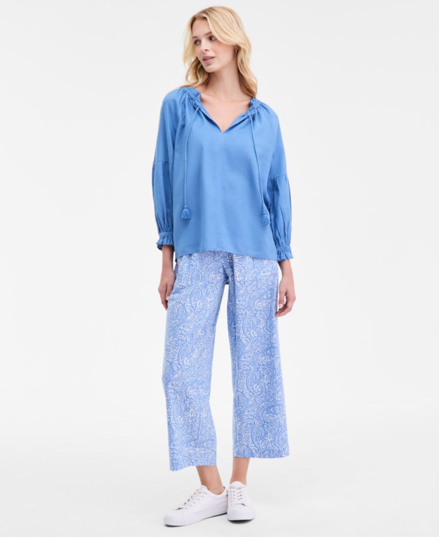 Женские клетчатые брюки из льняной смеси на шнуровке Nautica Jeans, Blue Haze Multi
Женские клетчатые брюки из льняной смеси на шнуровке Nautica Jeans, Blue Haze Multi