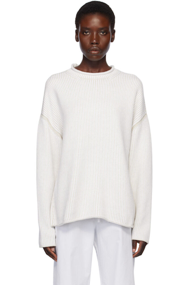 Серый свитер с выцветшим воротником Lauren Manoogian
Серый свитер с выцветшим воротником Lauren Manoogian