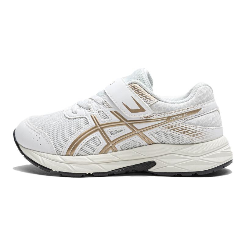 Кроссовки для детей, детские, низкие, белые/золотые Asics, белый
Кроссовки для детей, детские, низкие, белые/золотые Asics, белый