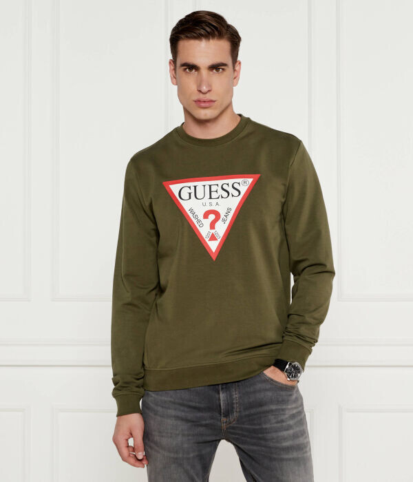 Толстовка мужская Guess Jeans с логотипом и круглым вырезом, зеленый
Толстовка мужская Guess Jeans с логотипом и круглым вырезом, зеленый