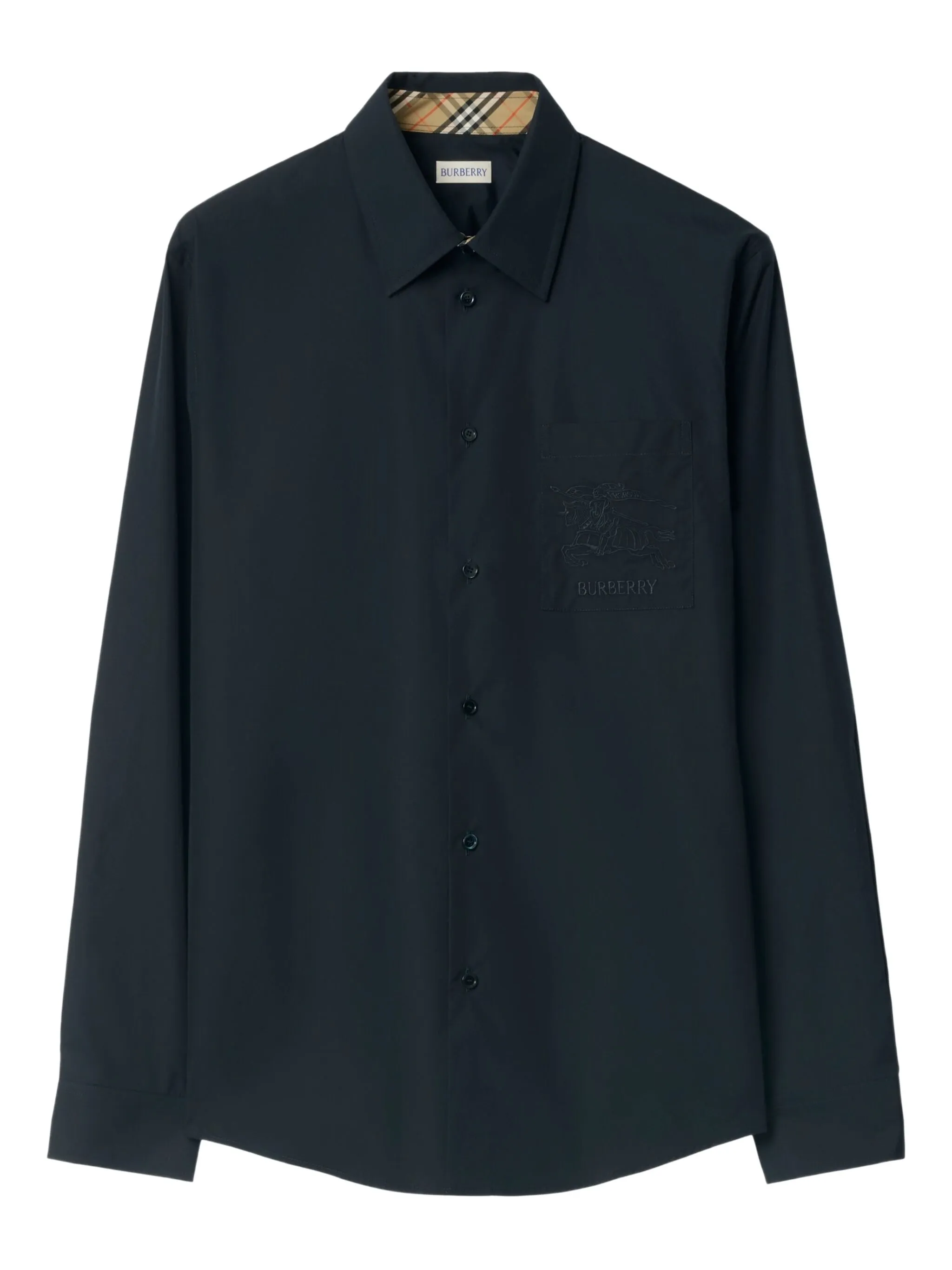 Рубашка с вышивкой Equestrian Knight Burberry, синий
Рубашка с вышивкой Equestrian Knight Burberry, синий