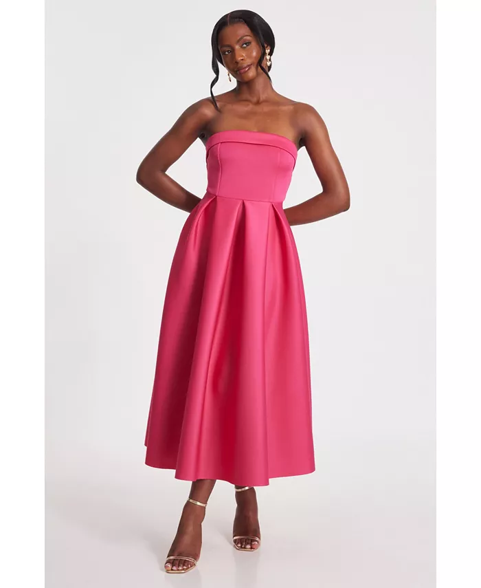 Женское платье-бандо Scuba Foam Skater QUIZ, розовый
Женское платье-бандо Scuba Foam Skater QUIZ, розовый