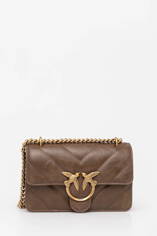 Кожаная сумка Pinko, коричневый
Кожаная сумка Pinko, коричневый