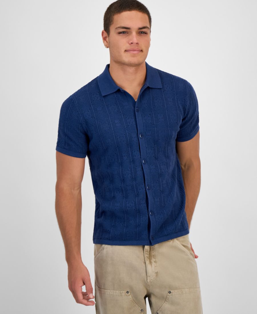 Мужская рубашка Topanga Pointelle GUESS, Endless Blue
Мужская рубашка Topanga Pointelle GUESS, Endless Blue