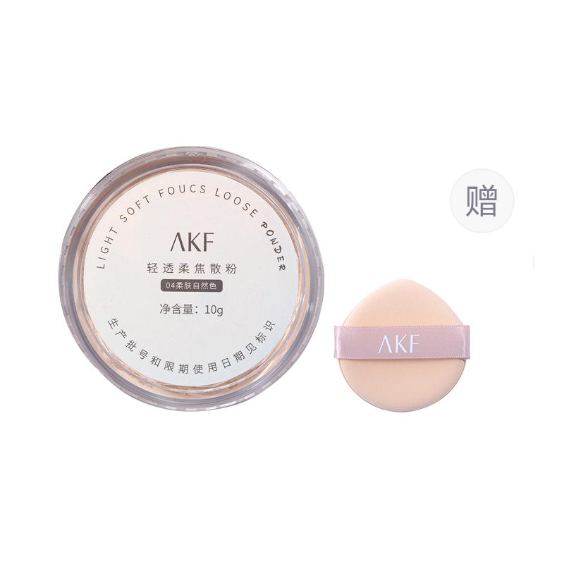 Легкая и прозрачная рассыпчатая пудра для контроля жира без переноса 10г AKF
Легкая и прозрачная рассыпчатая пудра для контроля жира без переноса 10г AKF