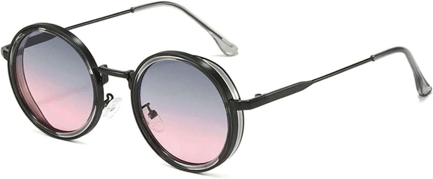 Роскошные металлические солнцезащитные очки большого диаметра, круглые, женские, модные, с градиентным переходом, мужские, в стиле панк, с защитой от УФ-излучения UV400 TKKTLLT, Gray-graypink
Роскошные металлические солнцезащитные очки большого диаметра, круглые, женские, модные, с градиентным переходом, мужские, в стиле панк, с защитой от УФ-излучения UV400 TKKTLLT, Gray-graypink