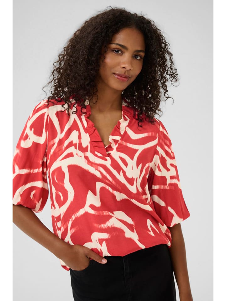 Kaffe Блузка кораллово-кремового цвета
Kaffe Блузка кораллово-кремового цвета