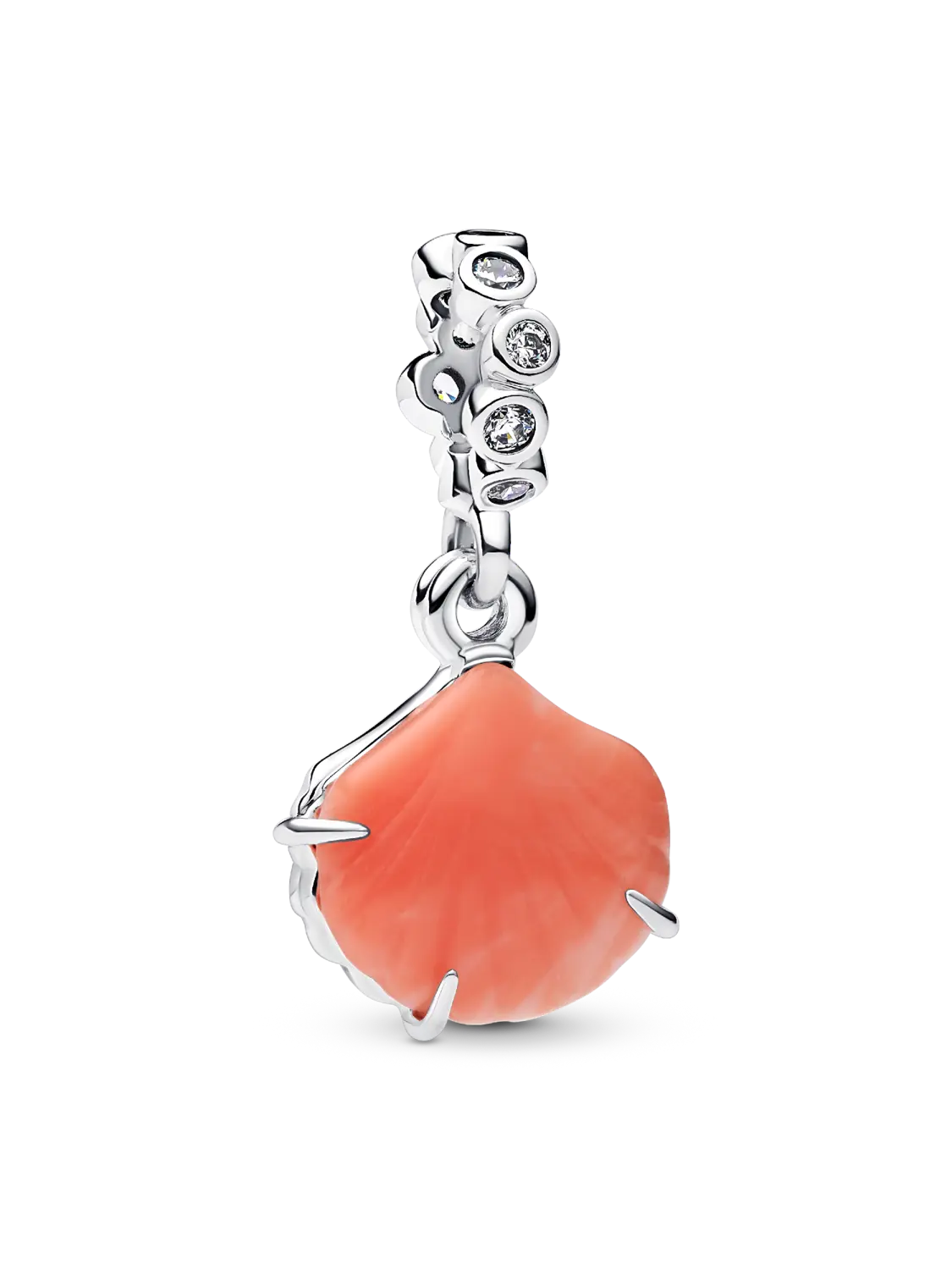 Двойная подвеска-ракушка кораллового цвета Pandora, серебро 925 пробы
Двойная подвеска-ракушка кораллового цвета Pandora, серебро 925 пробы