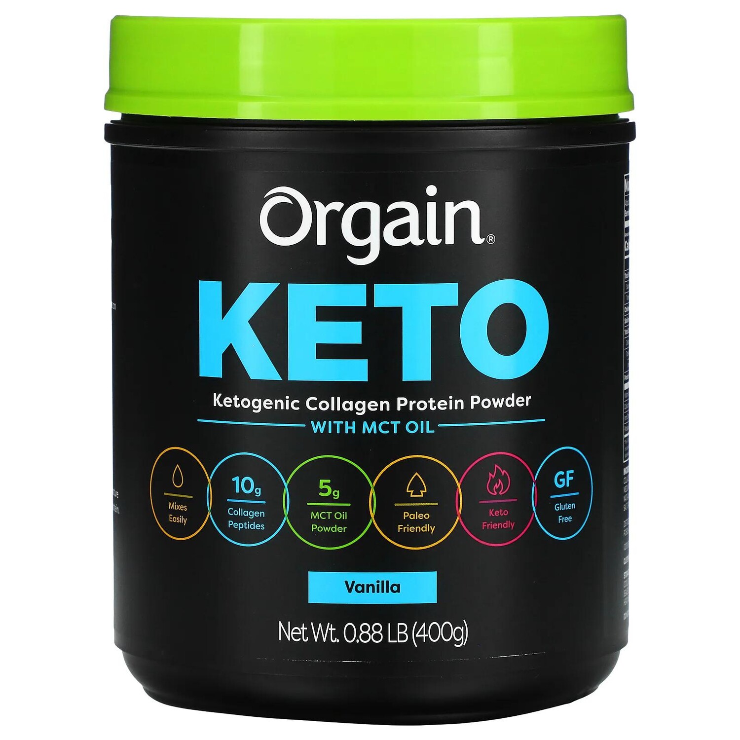 Orgain Keto протеиновый порошок из кетогенного коллагена с маслом MCT ваниль 400 г (0,88 фунта)
Orgain Keto протеиновый порошок из кетогенного коллагена с маслом MCT ваниль 400 г (0,88 фунта)