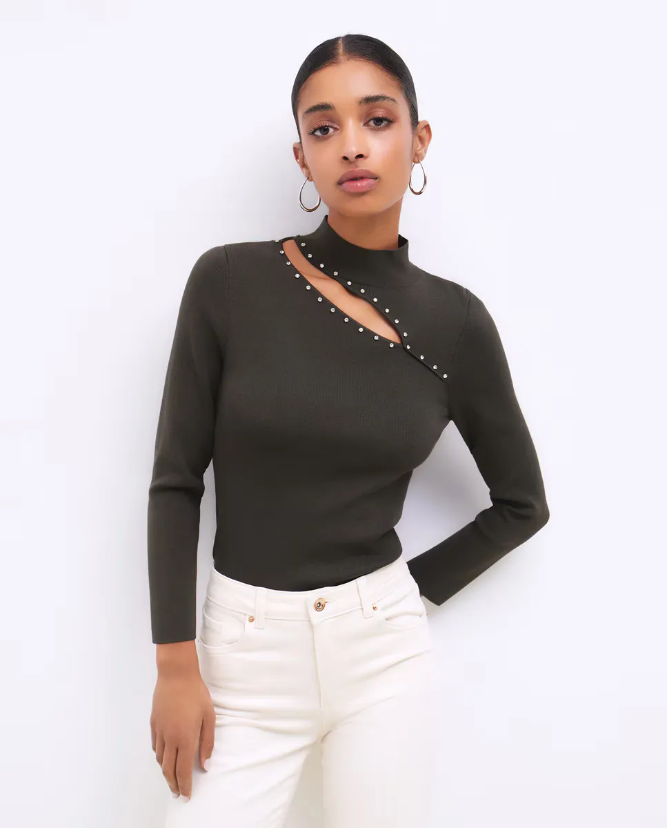 Женский свитер с длинными рукавами и высоким воротом Tintoretto, темно-зеленый
Женский свитер с длинными рукавами и высоким воротом Tintoretto, темно-зеленый