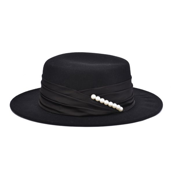 Женская шляпа с плоским верхом и имитацией жемчуга Mellow World, черный
Женская шляпа с плоским верхом и имитацией жемчуга Mellow World, черный