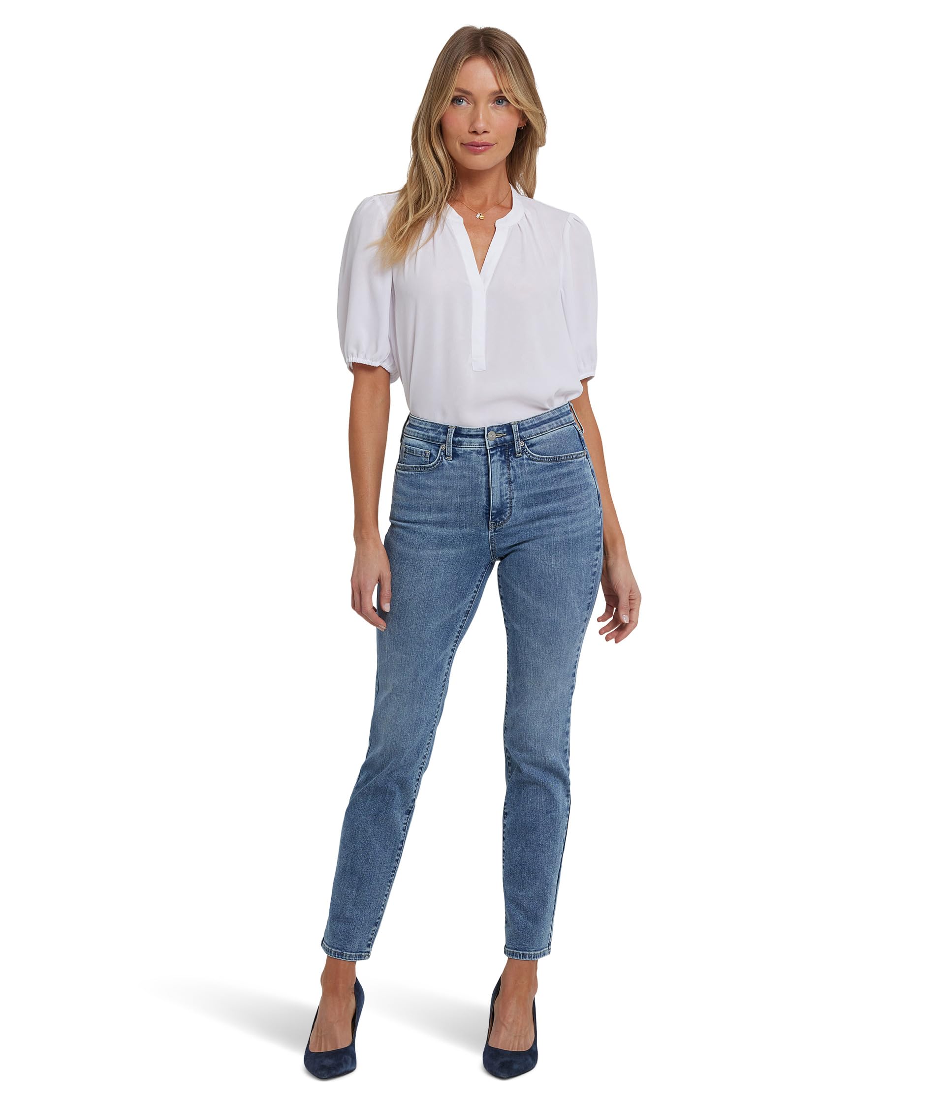 Джинсы NYDJ Sheri Slim, цвет Parisian Sky 
Джинсы NYDJ Sheri Slim, цвет Parisian Sky