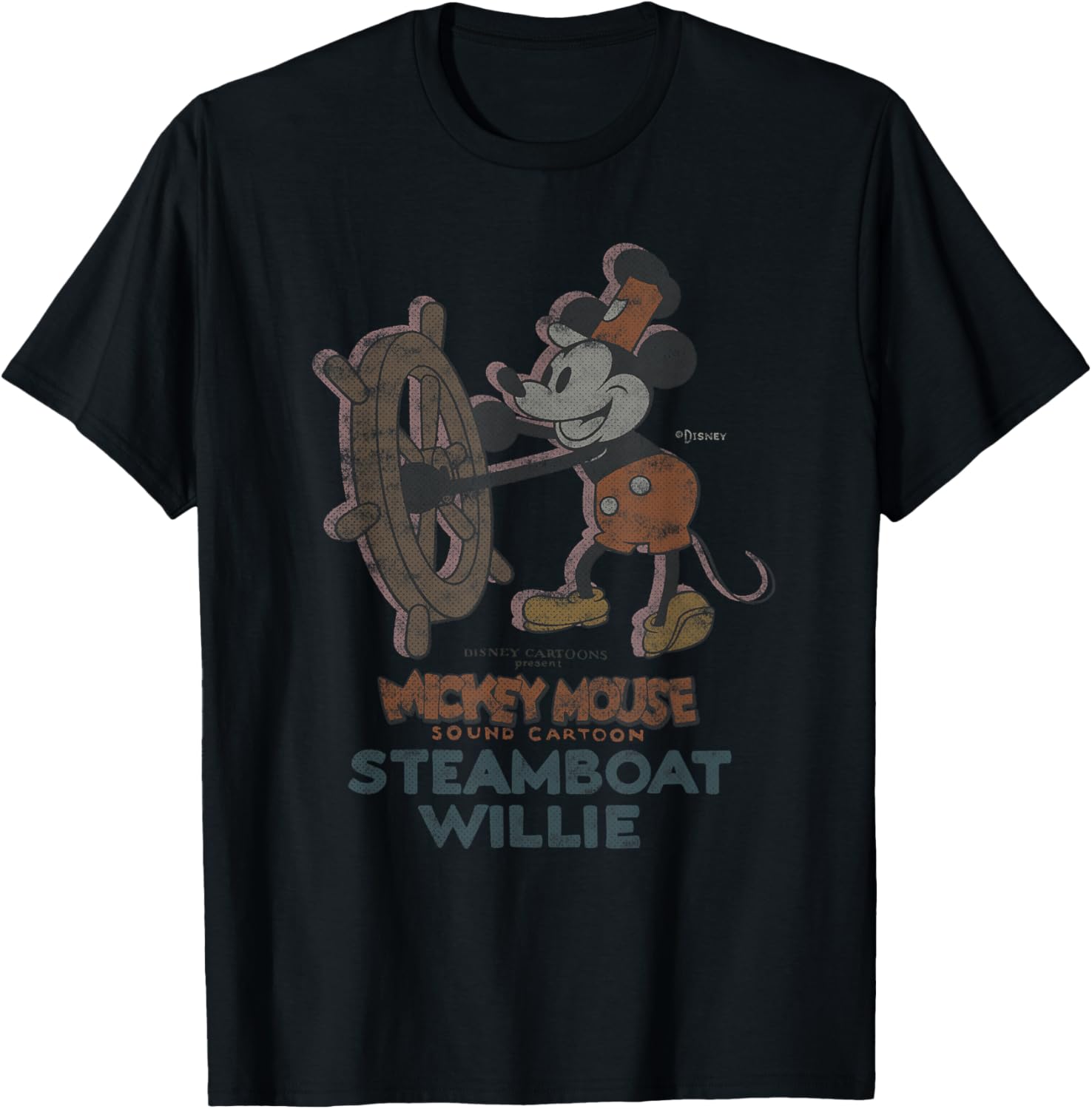 Футболка Disney 100 Mickey Mouse Steamboat Willie Whole D100, черная
Футболка Disney 100 Mickey Mouse Steamboat Willie Whole D100, черная