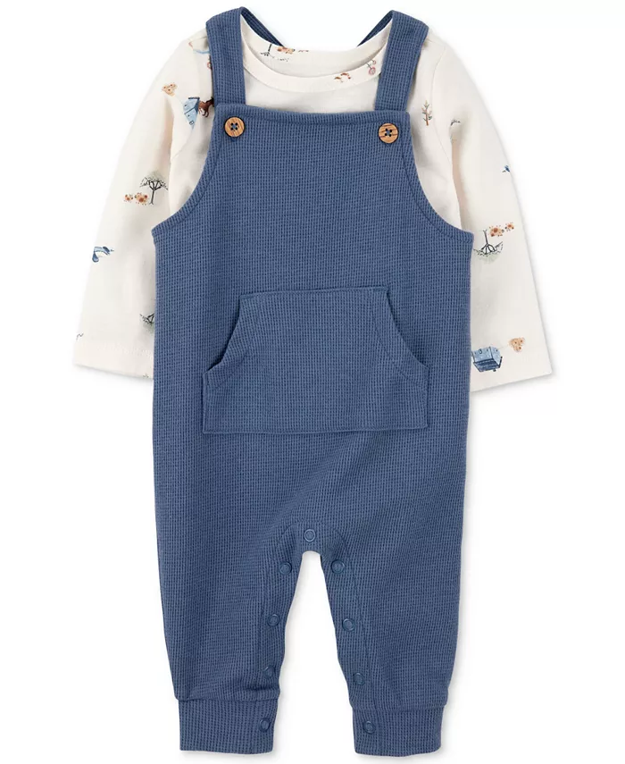 Комплект для мальчиков: футболка с длинным рукавом и теплый комбинезон (2 предмета) Carter's, синий
Комплект для мальчиков: футболка с длинным рукавом и теплый комбинезон (2 предмета) Carter's, синий