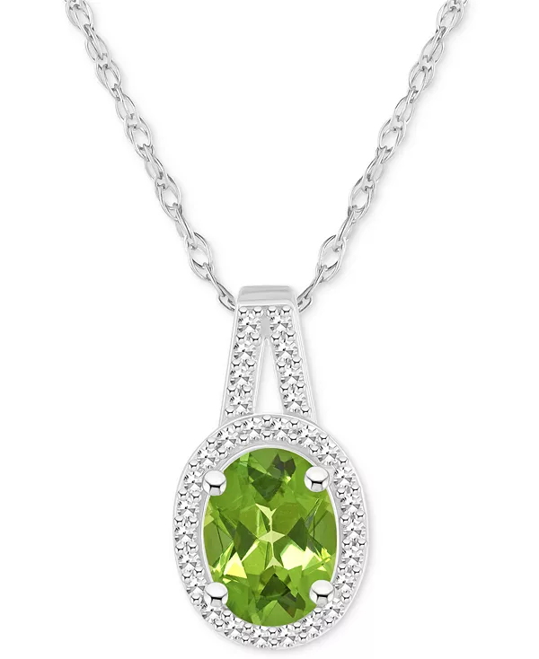Ожерелье с подвеской овальной формы с аметистом (1-1/5 карата tw) и бриллиантом (1/6 карата tw) длиной 18 дюймов из стерлингового серебра (также с цитрином, гранатом, перидотом и голубым топазом) Macy'S, peridot, Голубой, Ожерелье с подвеской овальной фор
Ожерелье с подвеской овальной формы с аметистом (1-1/5 карата tw) и бриллиантом (1/6 карата tw) длиной 18 дюймов из стерлингового серебра (также с цитрином, гранатом, перидотом и голубым топазом) Macy'S, peridot, Голубой, Ожерелье с подвеской овальной фор